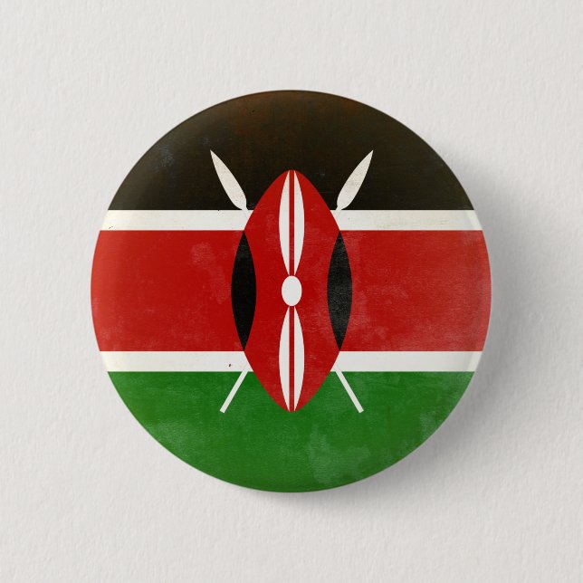Kenya 6 Cm Round Badge (Front)