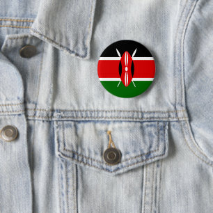 Kenya 6 Cm Round Badge