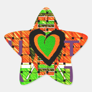 Kenya: All of Africa in One Country - Woven Flag  Star Sticker