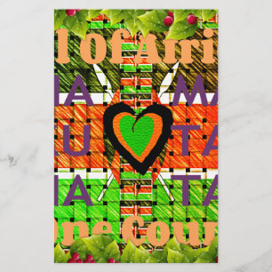 Kenya: All of Africa in One Country - Woven Flag  Stationery