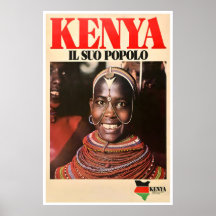 Kenya Art African Print Africa Travel Poster Her