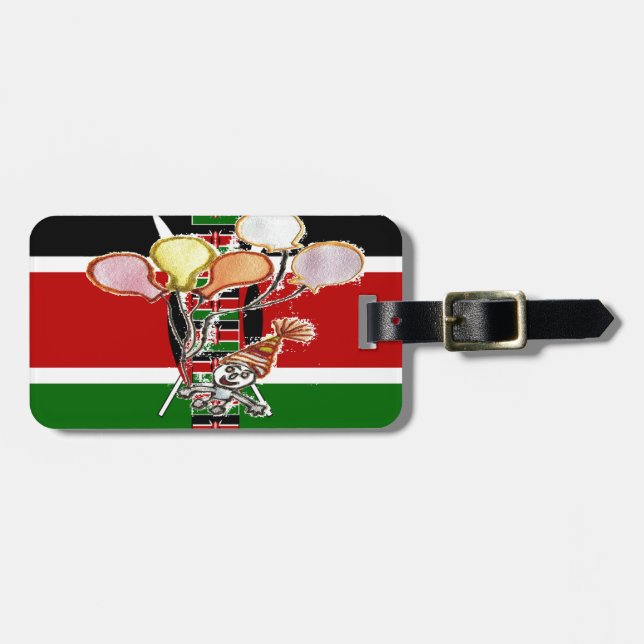 Kenya Birthday Luggage Tag (Front Horizontal)