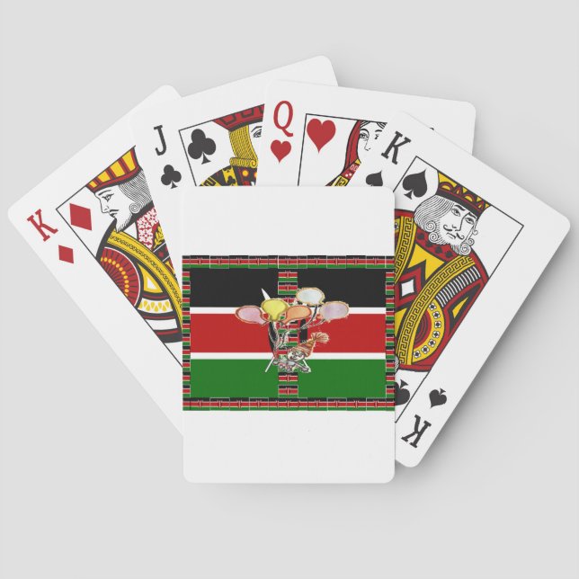 Kenya Birthday Playing Cards (Back)