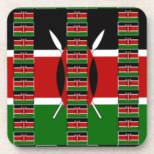 Kenya Black red green Coaster