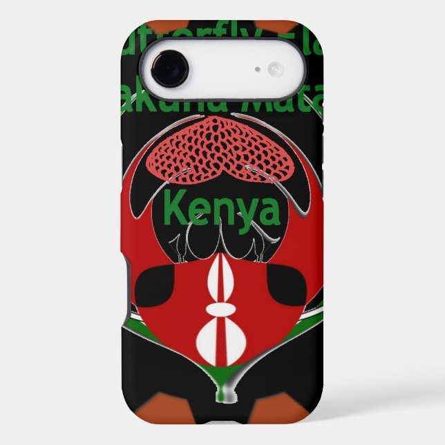 Kenya Butterfly Flag Art – Hakuna Matata Patriotic (Back)
