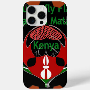 Kenya Butterfly Flag Art – Hakuna Matata Patriotic iPhone 15 Pro Max Case