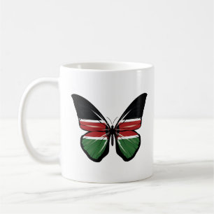 Kenya Butterfly Flag Coffee Mug