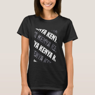 Kenya Camo Pattern Grey Camouflage T-Shirt