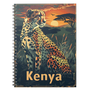 Kenya Cheeatah sunset Notebook