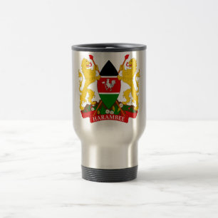 Kenya Coat of Arms Travel Mug