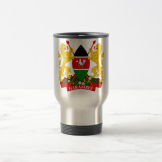Kenya Coat of Arms Travel Mug