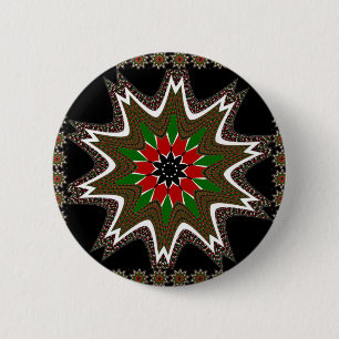 Kenya Coffee brown bordered design 6 Cm Round Badge