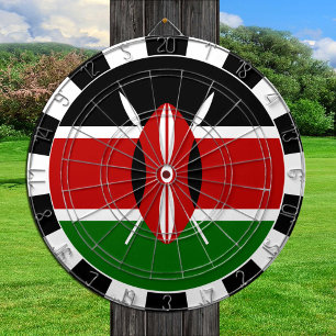 Kenya Dartboard & Kenyan Flag / game board
