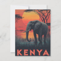 Kenya Elephant vintage