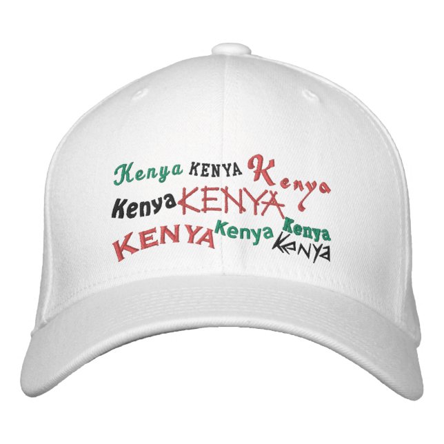 Kenya Embroidered Baseball Cap (Front)