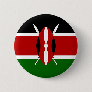 Kenya Flag 6 Cm Round Badge