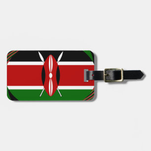 Kenya Flag Art – Patriotic & Modern Design Luggage Tag