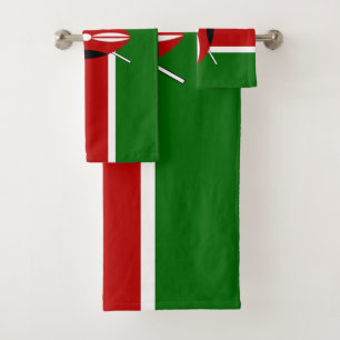 Kenya Flag Bath Towel Set