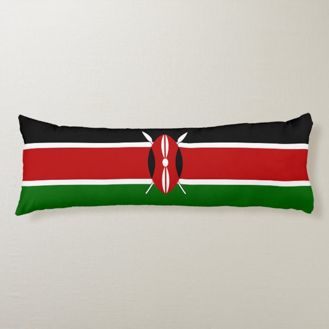 Kenya Flag Body Cushion (Front)