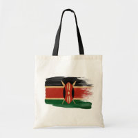 Kenya Flag Canvas Bags