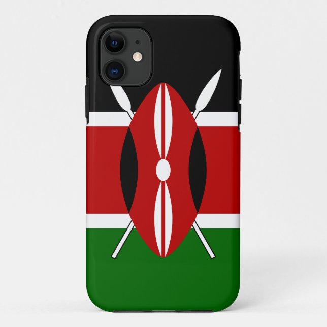 Kenya Flag Case-Mate iPhone Case (Back)