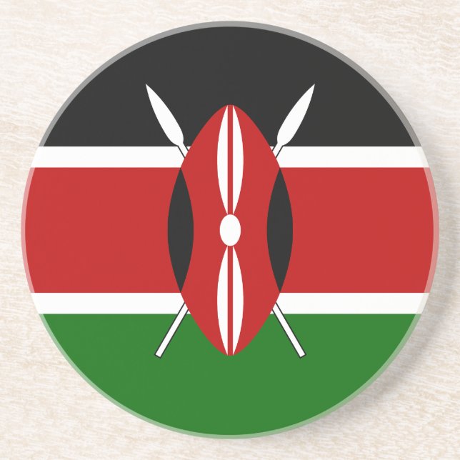 Kenya Flag Coaster (Front)