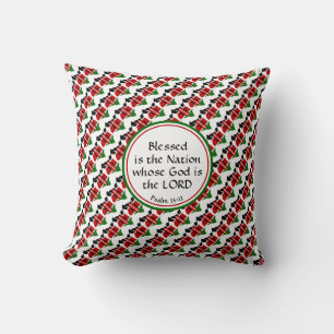 KENYA FLAG Custom Kenyan Scripture BLESSED NATION Cushion