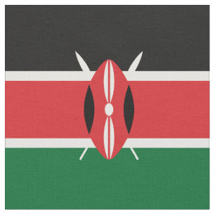 Kenya flag fabric