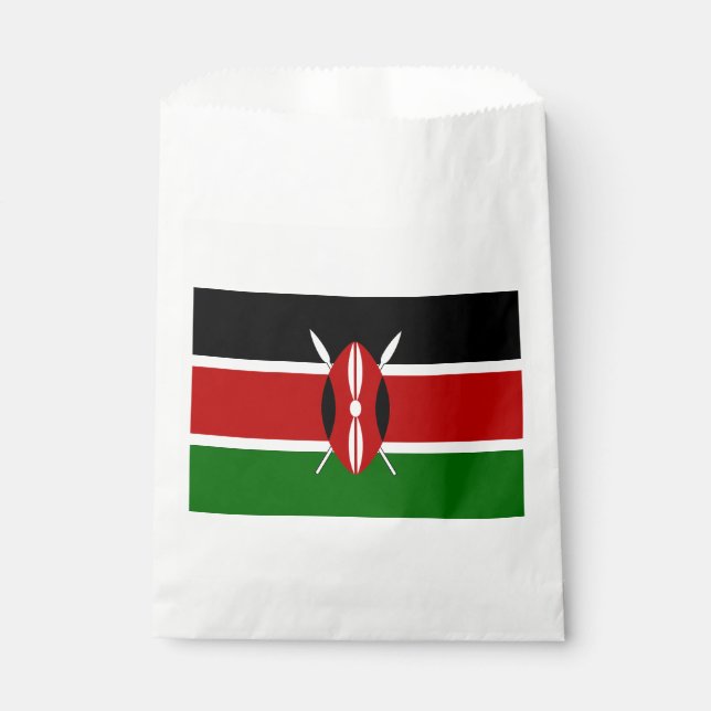 Kenya Flag Favour Bags (Front)