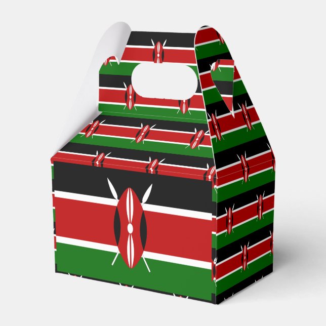 Kenya Flag Favour Box (Back Side)