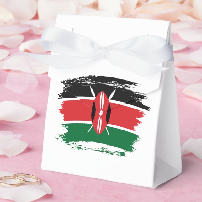 Kenya flag favour box (Wedding)