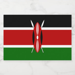 Kenya Flag Food Label