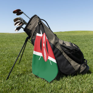 Kenya flag golf towel