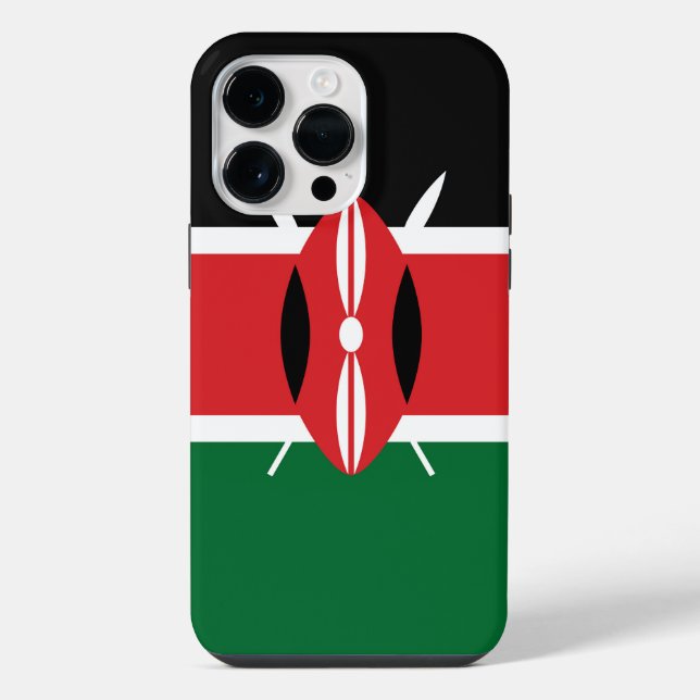 Kenya flag iPhone case (Back)