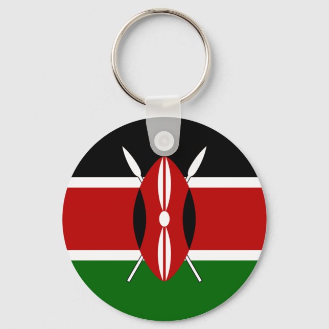 Kenya Flag Key Ring (Front)