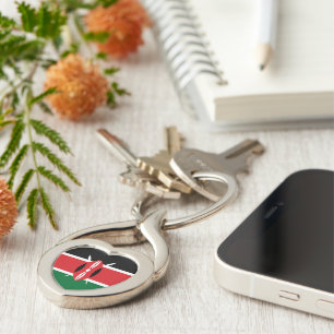 Kenya flag key ring