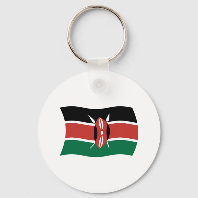 Kenya Flag Keychain (Front)