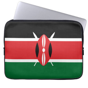 Kenya flag laptop sleeve