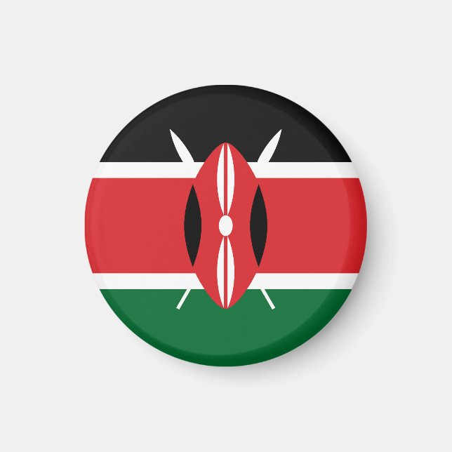 Kenya flag magnet (Front)