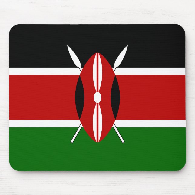 Kenya Flag Mouse Mat (Front)