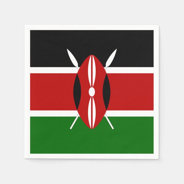 Kenya Flag Napkin (Front)