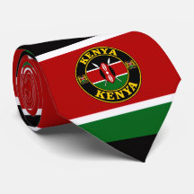 Kenya Flag Neck Tie, Stylish Kenyan Tie
