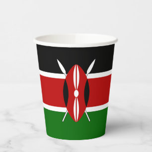 Kenya Flag Paper Cups