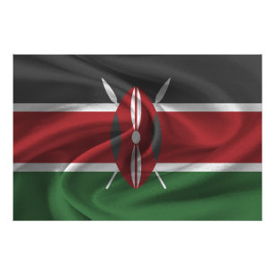 Kenya Flag Photo Print