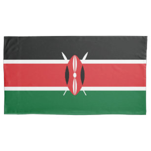 Kenya flag pillowcase