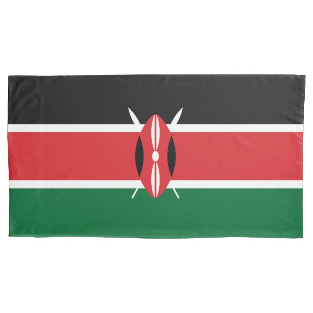 Kenya flag pillowcase (Front)