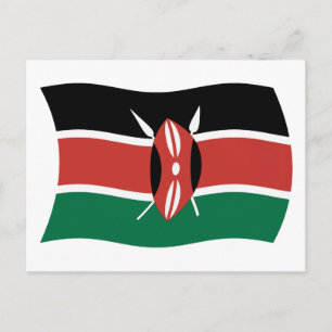 Kenya Flag Postcard
