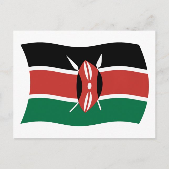 Kenya Flag Postcard (Front)