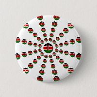 Kenya Flag Radial Pattern: Patriotic Art & Decor