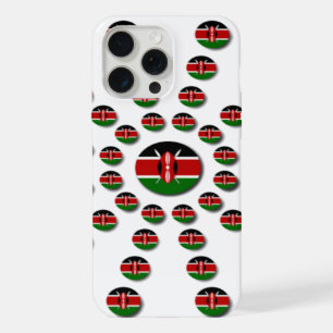 Kenya Flag Radial Pattern: Patriotic Art & Decor iPhone 15 Pro Max Case
